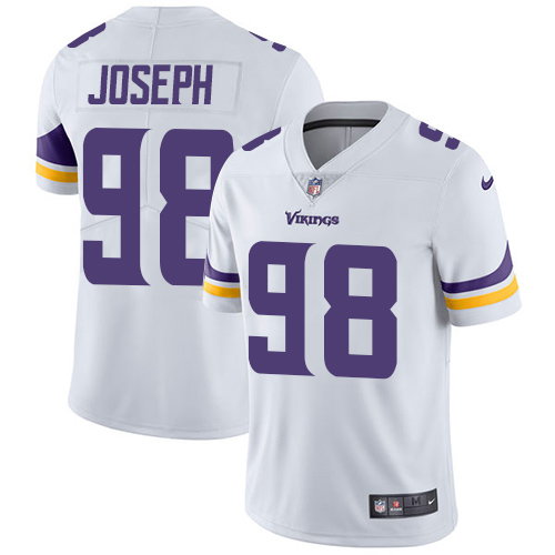 Minnesota Vikings #98 Limited Linval Joseph White Nike NFL Road Men Jersey Vapor Untouchable